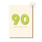 90th Milestone Birthday Card
