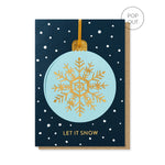 Let It Snow Pop-out Bauble Card