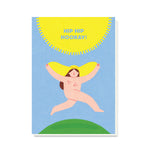 Super Sun Hat Birthday Card