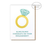 Bling Bling Engagement Card