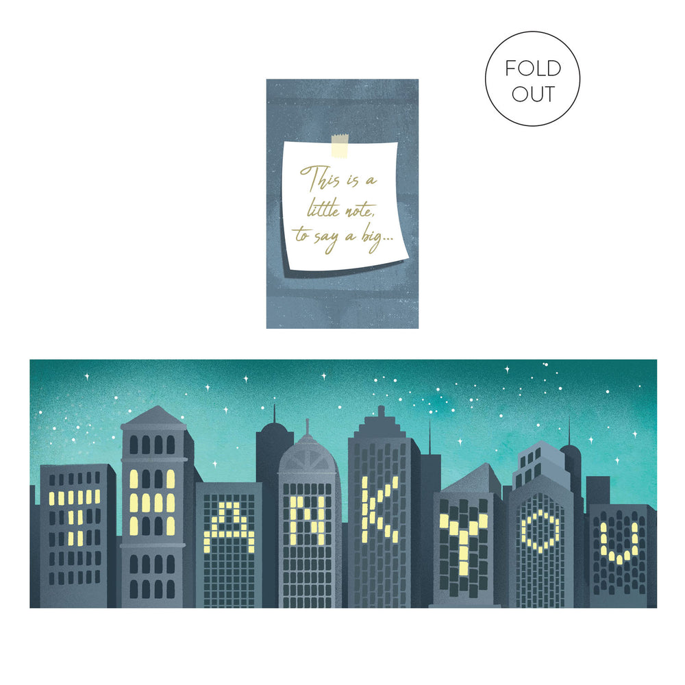 Big Thank You Concertina Card