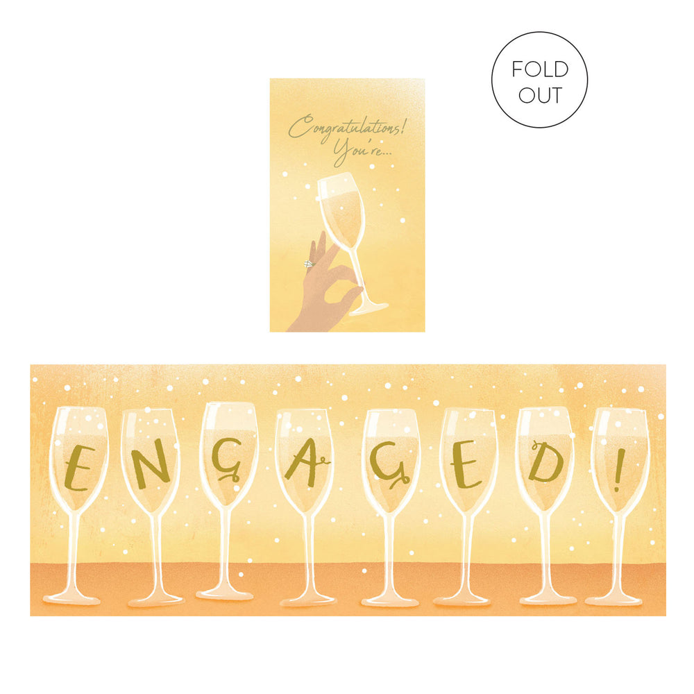 You're Engaged Concertina Card
