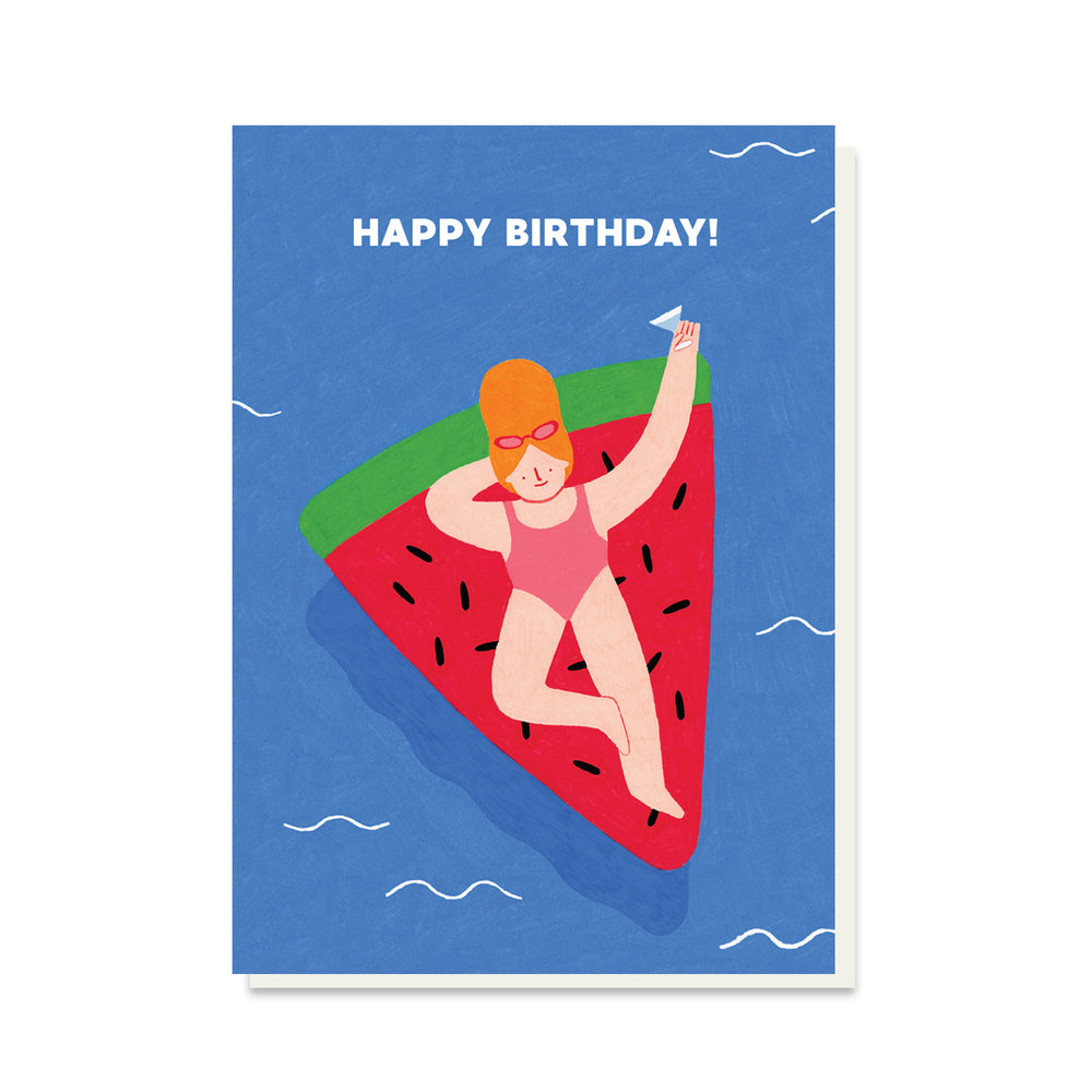 Slice Of Melon Birthday Card