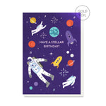 PB PRESSIES Stellar Birthday Card