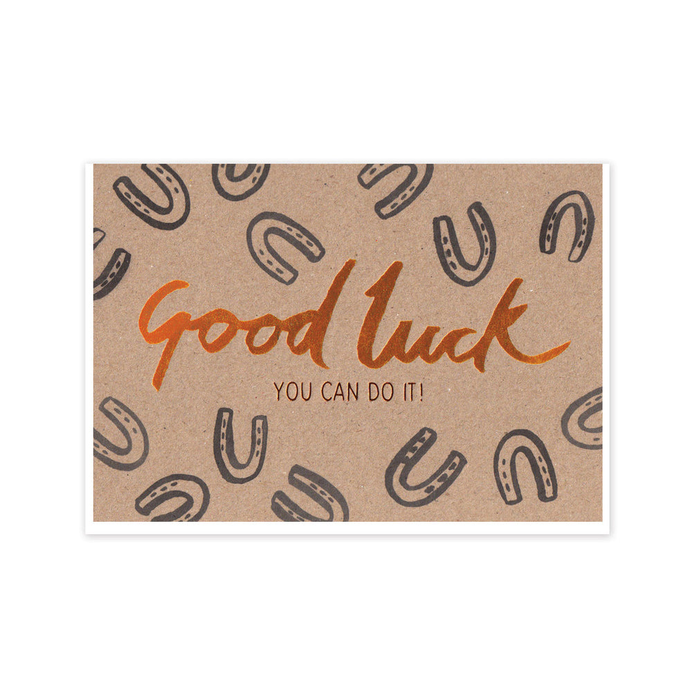 Copper Good Luck Card
