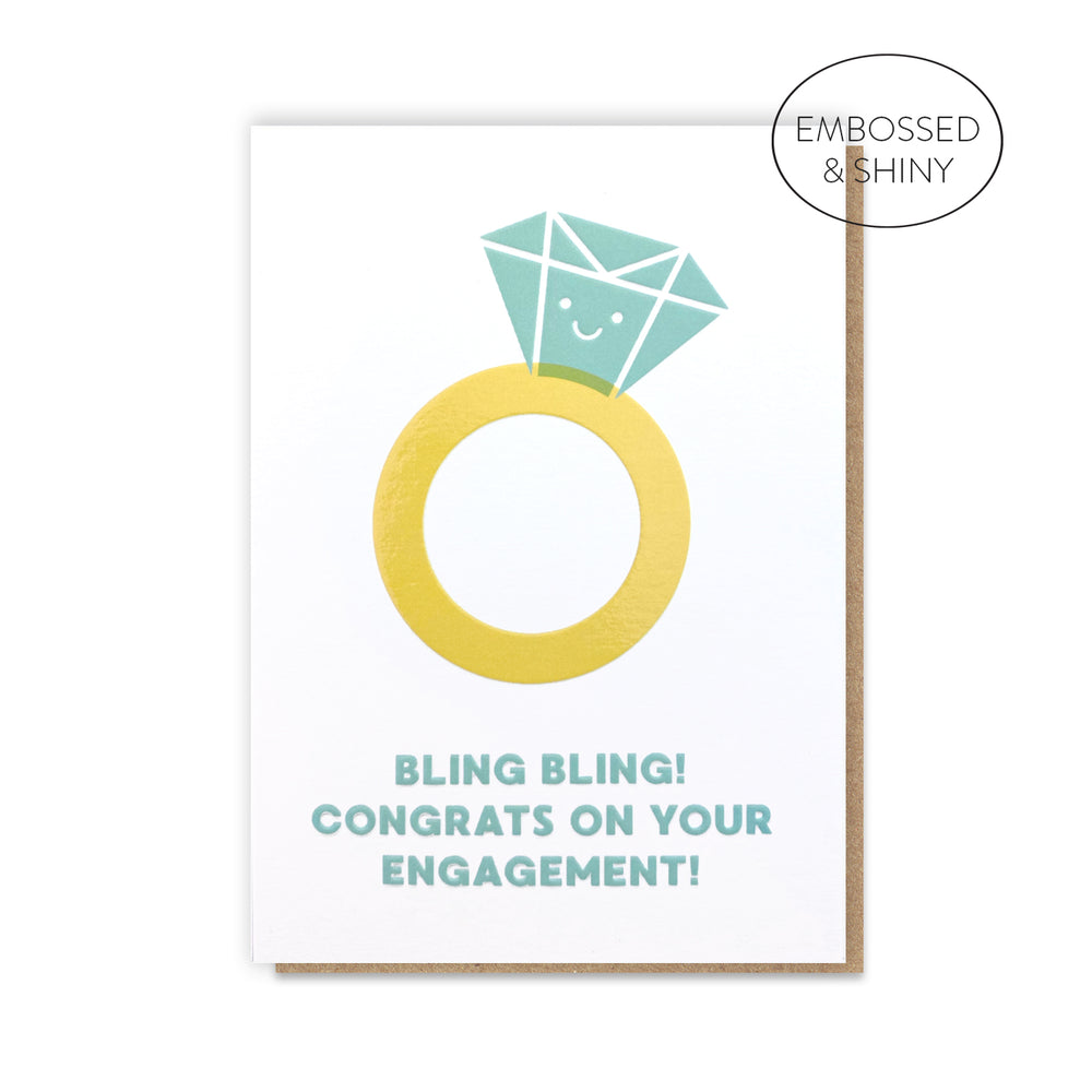 Bling Bling Engagement Card