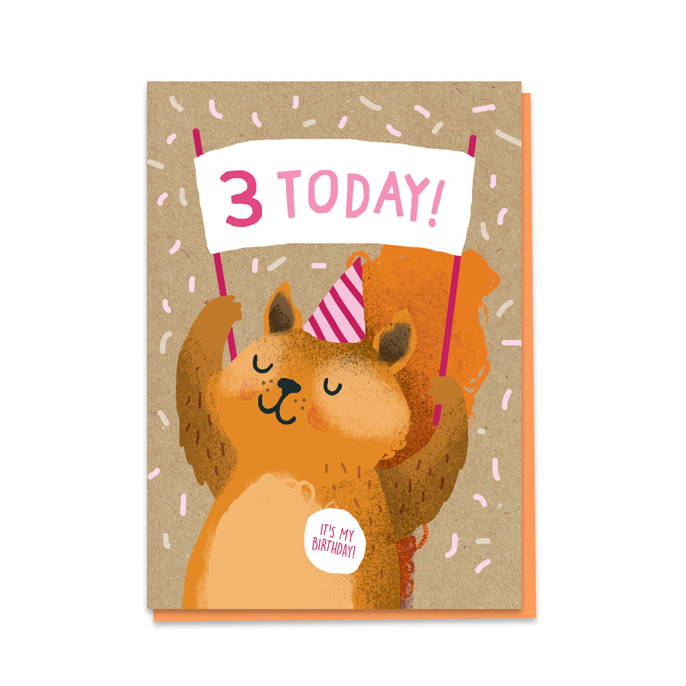 3rd Birthday Squirrel