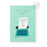 Old Typewriter Card