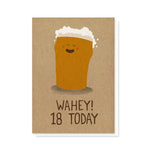 Wahey 18 Today Card