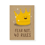 40 Rules Card