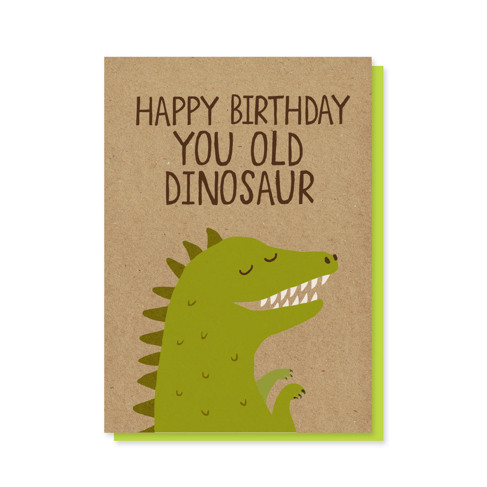 Old Dinosaur Card