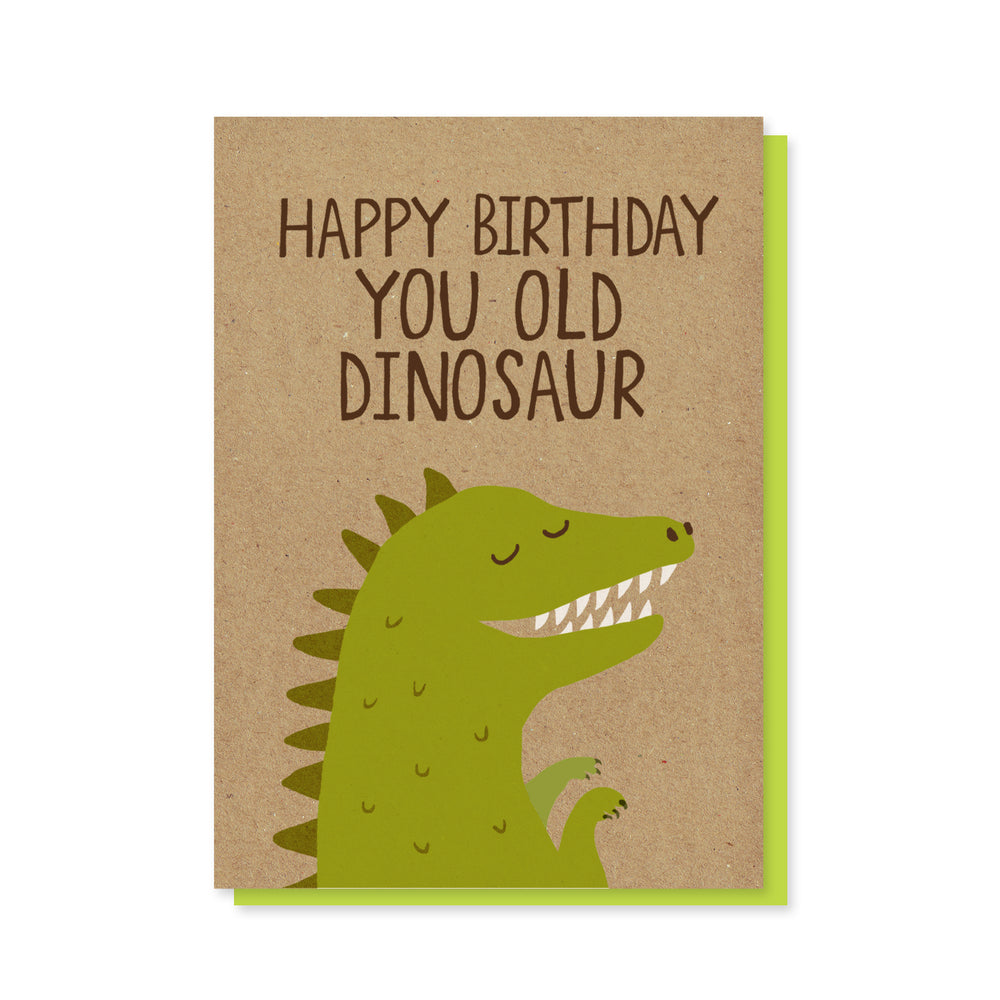 Old Dinosaur Card