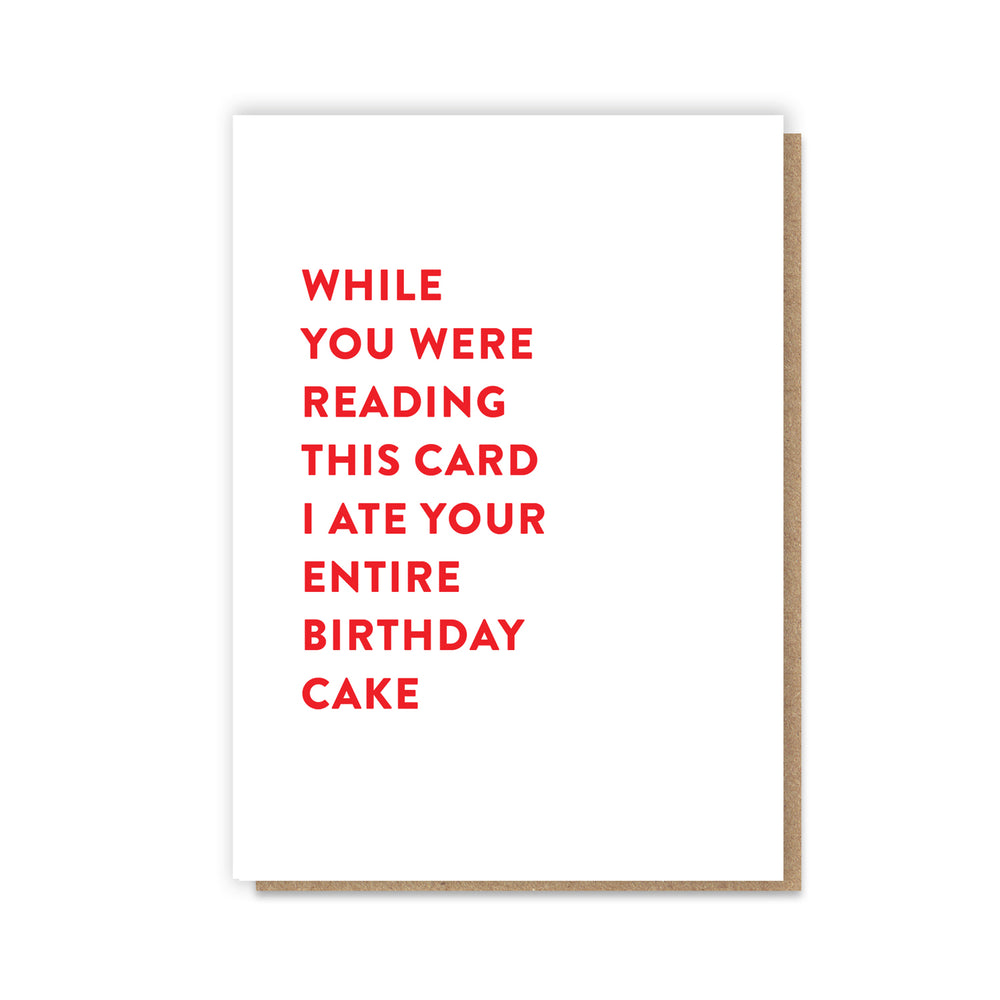 Entire Cake Card