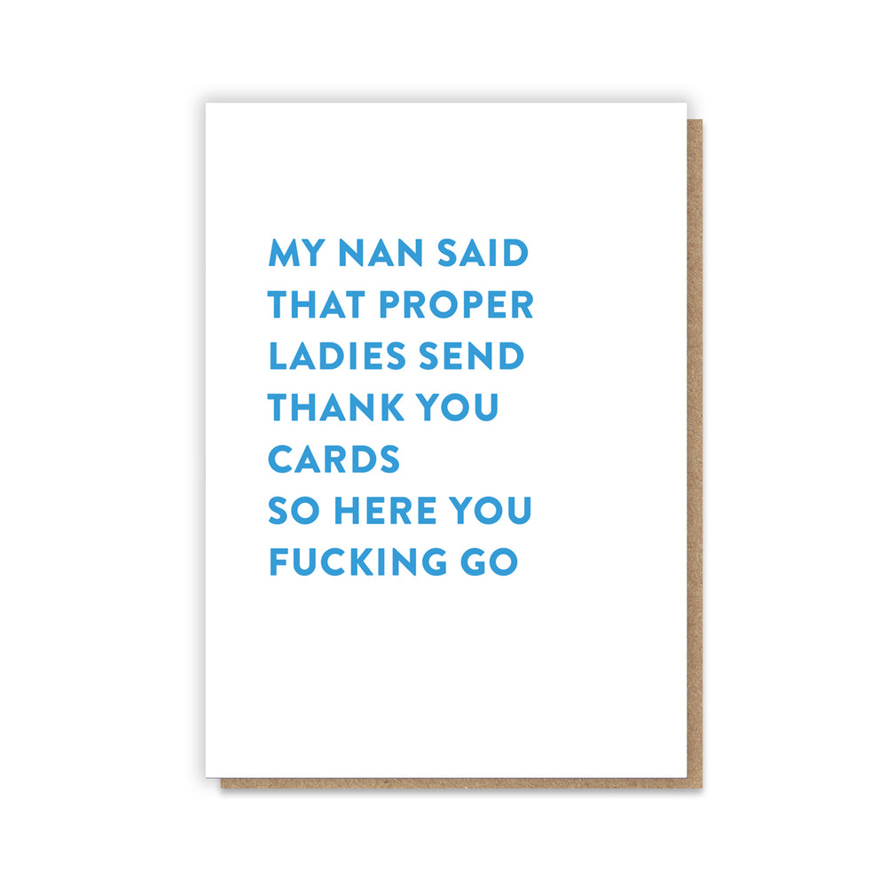 Nan Said Card