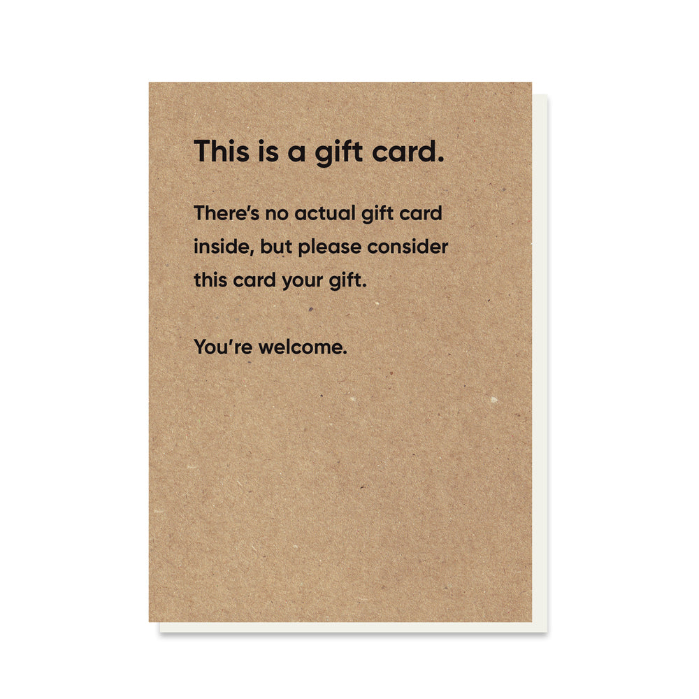 Not A Gift Card