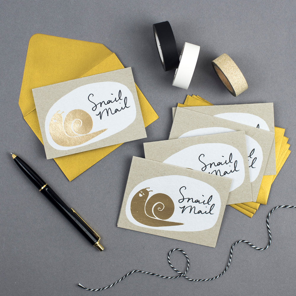 'Snail Mail' Mini notecards sets