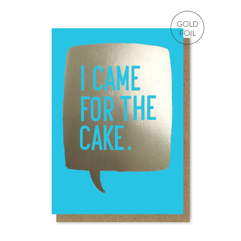 Blue Cake Card