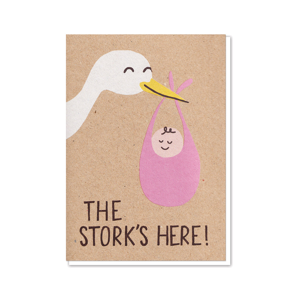 Stork Pink Card