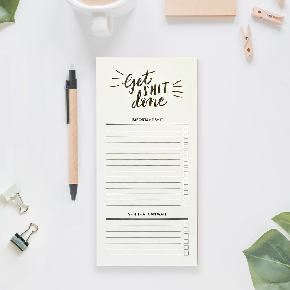 Weekly Shit Planner & List Pad Combo