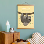 Personalised Sloth Name Print