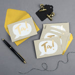 'Ta!' Mini notecards sets
