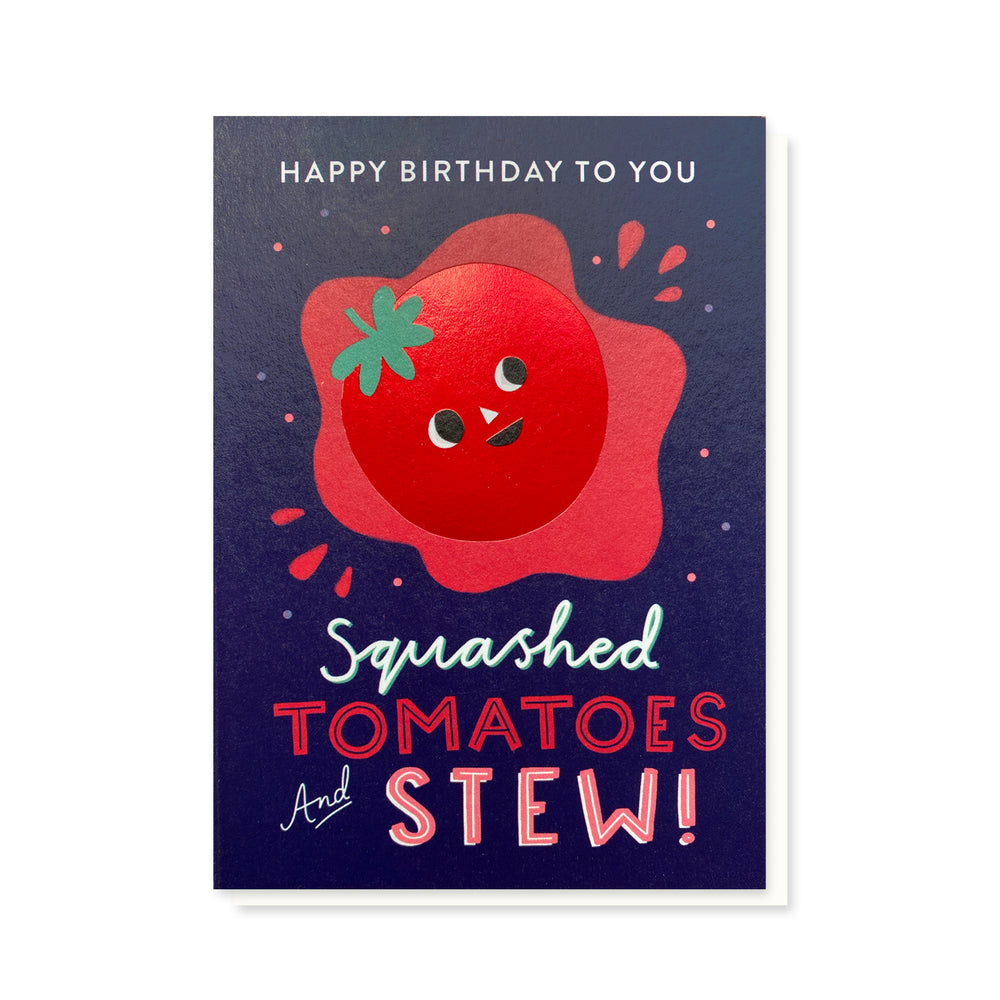 SAMPLE Squashed Tomatoes Card