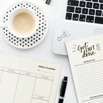Weekly Shit Planner & List Pad Combo